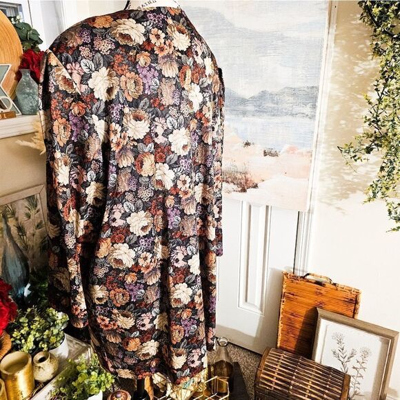 Vtg Gilberti Floral Design Blazer Jacket Sz 22w - Picture 11 of 15